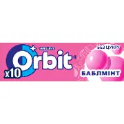 Жувальна гумка ORBIT (Орбіт) Bubblemint (Баблмінт) 10 шт
