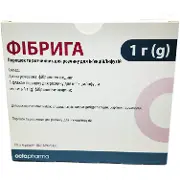 Фибрига порошок и растворитель для раствора для инъекций/инфузий по 1 г порошка в стеклянном флаконе и по 50 мл растворителя (вода для инъекций)