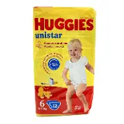 Подгузники детские HUGGIES (Хаггис) Unistar (Юнистар) унисекс с персонажами Диснея размер 6 от 15 до 30 кг 12 шт