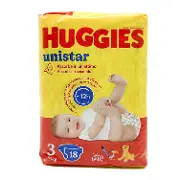 Подгузники детские HUGGIES (Хаггис) Unistar (Юнистар) унисекс с персонажами Диснея размер Midi 3 от 4 до 9 кг 18 шт