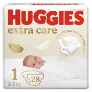 Подгузники детские HUGGIES (Хаггис) Extra Care (Экстра Кэйр) от 2 до 5 кг 28 шт