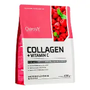 Коллаген + Витамин С OSTROVIT (Островит) Collagen + Vitamin C для суставов и связок порошок со вкусом малиновый лимонад с мятой 400 г
