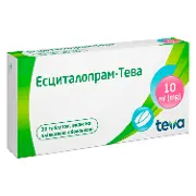 Эсциталопрам-Тева таблетки покрытые плёночной оболочкой по 10 мг 3 блистера по 10 шт