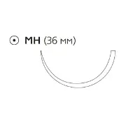 Монокрил нитка W3457 №1-0 фіолетова голка колюча 36 мм коло 1/2