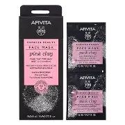 Маска APIVITA EXPRESS BEAUTY для деликатного очищения с розовой глиной 2Х8 мл