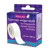 Пластырь биоликар 1,25СМХ500СМ ткан. 0247