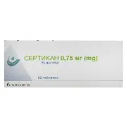 Сертикан таблетки 0,75 мг №60