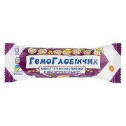 Гемоглобінчик чорнослив молочна глазур 40 г
