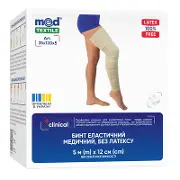 Бинт еластичний MEDTEXTILE високої розтяжності, без латексу 5 м х 12 см