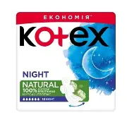 Kotex прокладки Natural Night №12