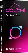 Презервативи DOLPHI DOUBLE EFFECT з крапками та ребрами №12