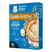 Каша молочна GERBER пшенично-вівсяна з кіноа, ананасом та бананами з 6 місяців 240 г