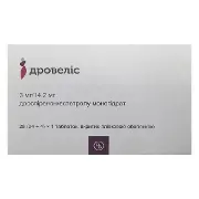Дровеліс таблетки вкриті оболонкою 3мг+14,2мг блістер №28
