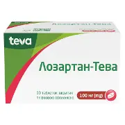 Лозартан-Тева таблетки вкриті оболонкою 100 мг №90