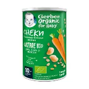 Gerber Органик Пшенично-овсяные снеки с морковью 35 г