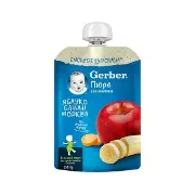 Пюре Gerber яблуко банан морква з 6 місяців 150 г