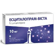 Есциталопрам-Віста таблетки дисперговані в ротовій порожнині 10 мг блістер №28
