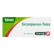 Бісопролол-Тева таблетки 10 мг блістер №90