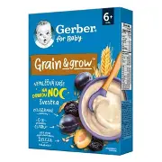 Каша суха безмолочна Gerber вівсяно-пшенична з чорносливом з 6 місяців 200 г