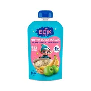Каша фруктова Elfik Magic яблуко, мультизлакова каша і банан дой-пак 110 г