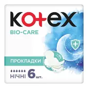 Kotex прокладки Bio-Care нічні №6