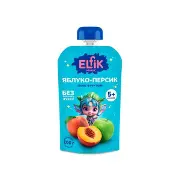 Пюре Elfik Magic яблуко і персик без цукру дой-пак 100 г