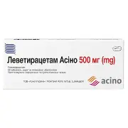 ЛЕВЕТИРАЦЕТАМ АСІНО ТАБЛЕТКИ ВКРИТІ ОБОЛОНКОЮ 500 МГ №60