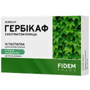 Гербикаф пастилки с экстр.плюща №16 солодка мʼята, Фидем Фарм