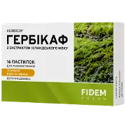Гербикаф пастилки с экстр.исландс.мха №16 мед и лимон, Фидем Фарм