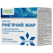 Рыбий жир капсулы 500 мг №100, Хелз Хаус