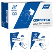 Салфетки спиртовые MP 6смх3см №100, MedPlast