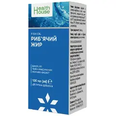 Рыбий жир 100 мл, тм Health House