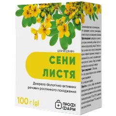 Сени листья резано-прессованные 100г, Профи Фарм