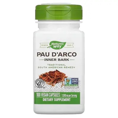 Натурес Вей (Nature's Way) Pau d'Arco Inner Bark Кора Муравьиного дерева капсулы №100