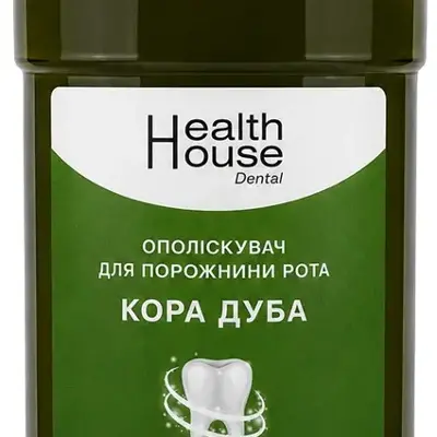 Ополіскувач для порожнини рота "Кора дуба " ополіскувач рота 500 мл, тм Health House Ополіскувач для порожнини рота "Кора дуба " ополіскувач рота 500 мл, тм Health House
