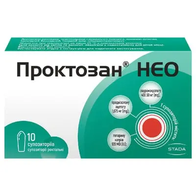 Проктозан Нео суппозитории рект. №10