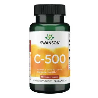 Свенсон (Swanson) Витамин C с шиповником капсулы 500 мг №100