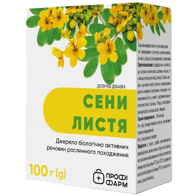 Сени листья резано-прессованные 100г, Профи Фарм